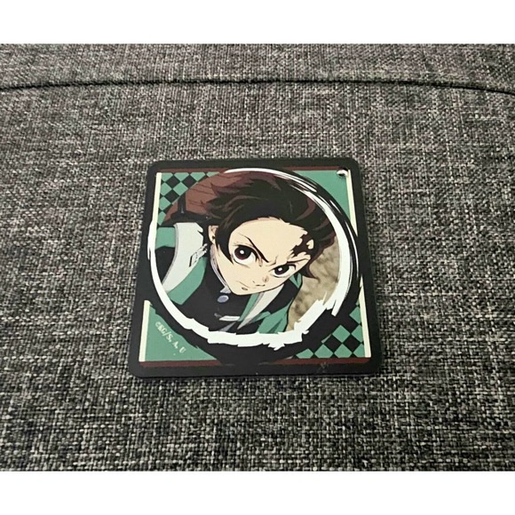 Tanjiro Kamado Coaster keychain Charm Kimetsu no Yaiba Demon Slayer - Picture 1 of 4
